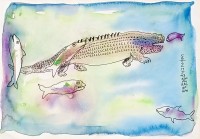 Tassaduq Sohail, 5 x 7 Inch, Watercolor on Paper, Abstract Painting, AC-TS-042